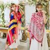 Twill Cotton Printing Cotton And Linen Ethnic Style Scarf Air Conditioner Warm Women'S Variety Sun Protection Shawl Silk Scarf