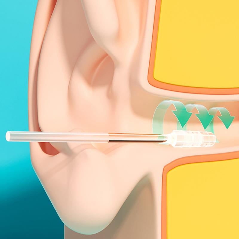 24 шт./кор. одноразовые липкие ушные тампоны, многоразовый очиститель ушей, мягкий силиконовый инструмент для удаления ушной серы, средство для удаления ушной серы для взрослых и детей