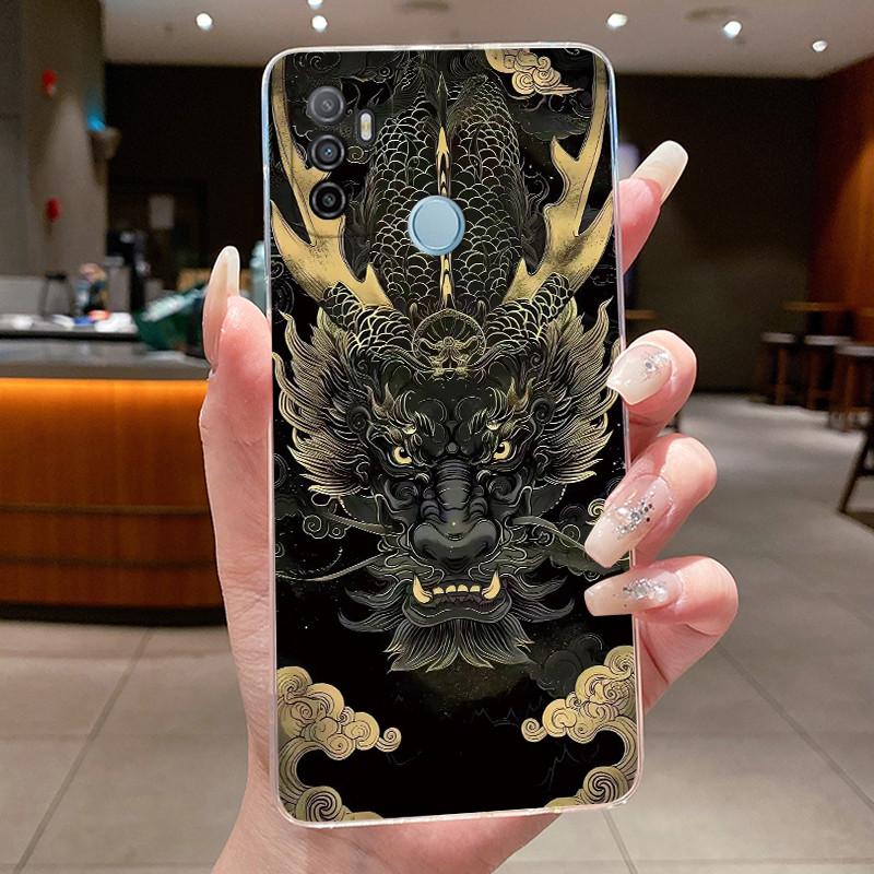 Чехол для OPPO A53S Чехол для телефона Oppo A53 Oppo A33 A53 2020 A53S 4G Милый Крутой Дракон Мальчики Девочки Прозрачный Силиконовый ТПУ Задняя Крышка