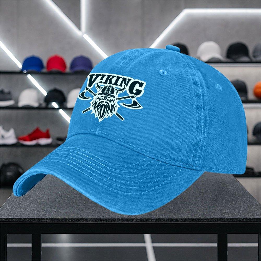 Viking Tomahawk Print Baseball Cap for Unisex and Women Fashionable Unisex Leisure Hat