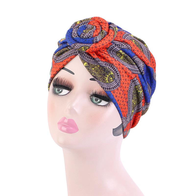 Тюрбан с африканским принтом для женщин, резинки для волос, узлы, повязка на голову, эластичные банданы, головные уборы для вечеринок, женский платок, аксессуары для волос