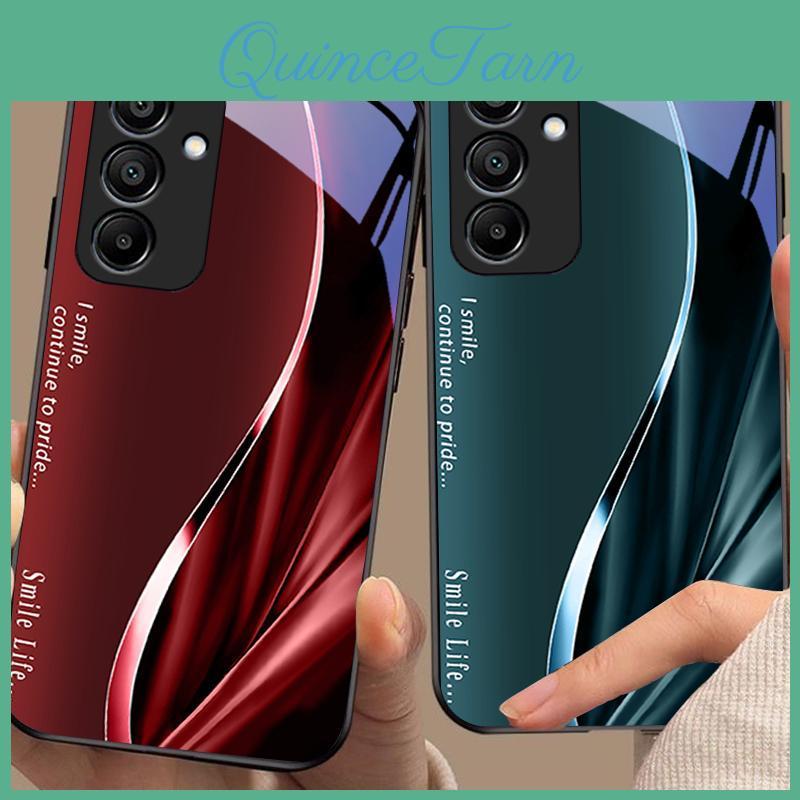 Red Brown For New Soft Samsung Galaxy A15 5g 54 4g 51 50 24 35 90 71 12 51 53 52s 80 22 34 Black Tempered Glass Phone Case