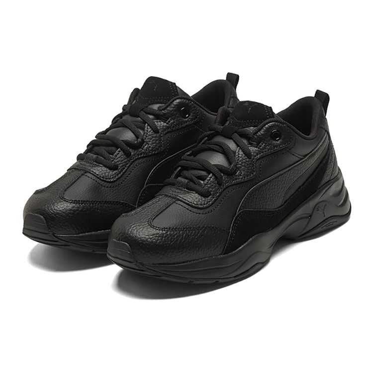 Puma Cilia Lux Двухслойная коровья кожа Однотонные Универсальные Амортизирующие Износостойкие Легкие Низкие Повседневные Туфли Женские Повседневные Туфли 370282-07