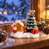 Desktop Ornament for Christmas Tree Ornaments Resin Santa Claus/Snowman/Elk/Drum Figurines Holiday Ornaments Home Decoration Winter Festive Tabletop