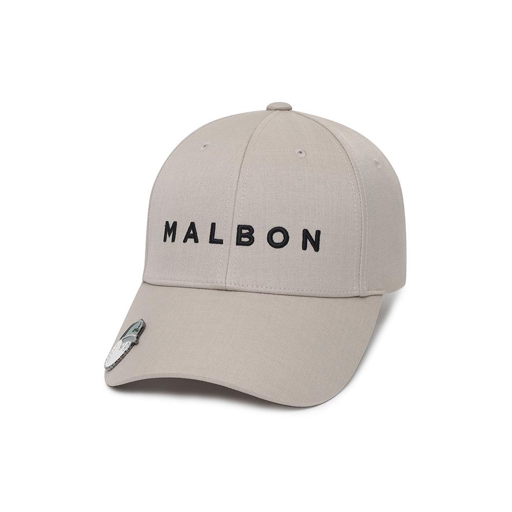 MALBON GOLF Базовый маркер для мяча Бейсболка Бежевый (мужчина)