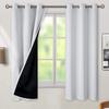 1Pc/2Pcs Greyish White Colors Blackout Curtain For Bedroom Living Room Shading Drapes Window Decoration Shades