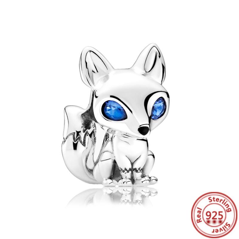 925 медь Милая серия животных Кошка Собака Слон Единорог Птица Подвеска Бусины удачи Подходят для оригинального браслета с шармами Pantaro DIY Циркон