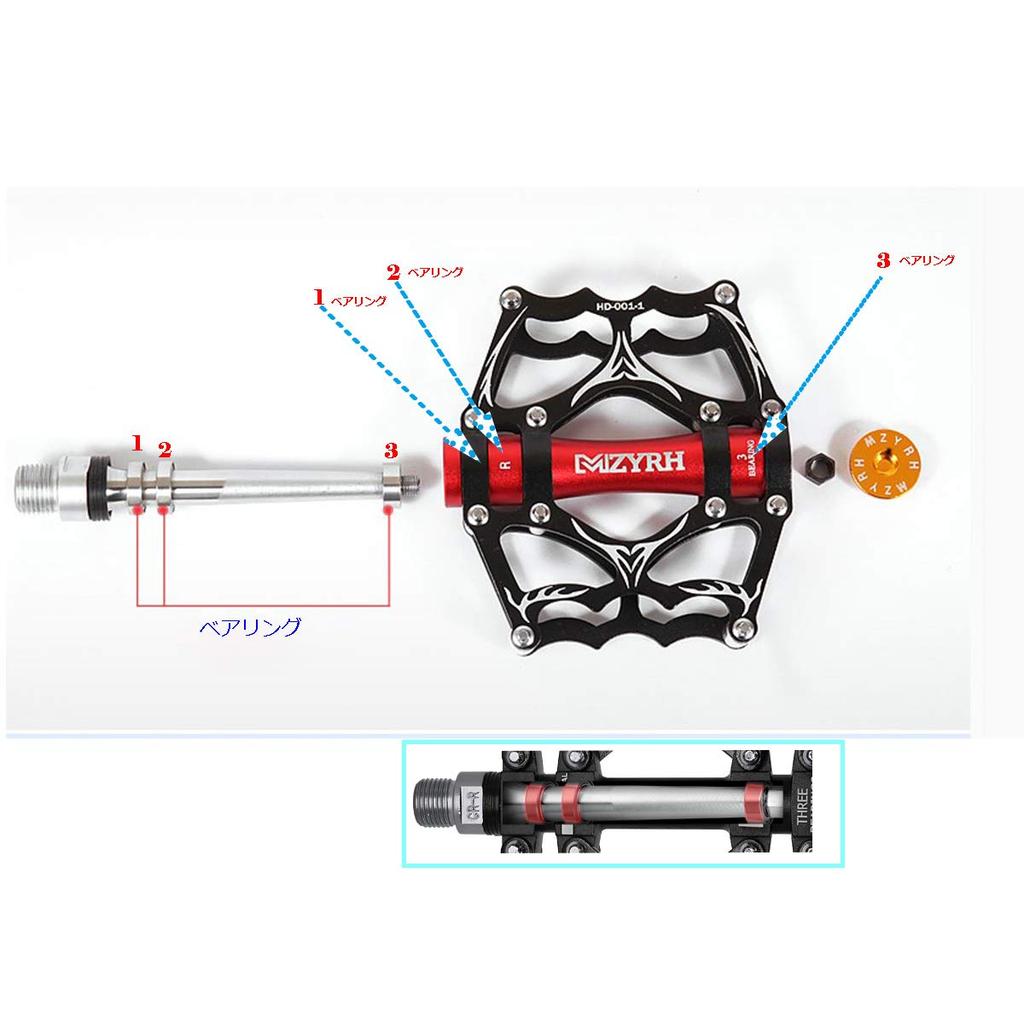 Jpfashioning Cross Bike Pedals, Ultra-Lightweight Aluminum Alloy Flat Pedals, Durable, Set of 2 (Black 2)