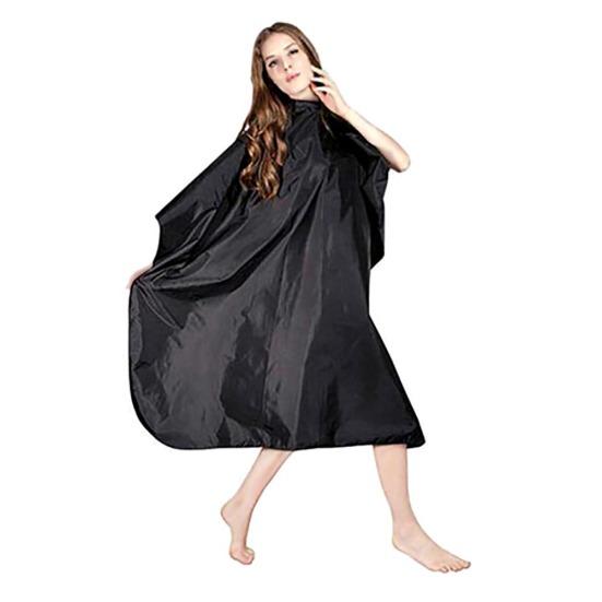 Black Salon Hair Hairdressing Cutting Cape Gown Cloth Barbers Shop Cover