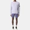 STONE ISLAND Эластичные шорты для плавания с нашивкой для мужчин, купальники, лавандовый K1S15B1000-09S0043-V0047