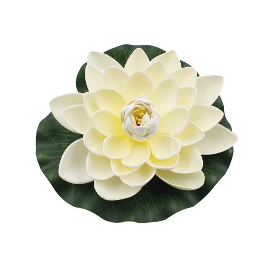 Artificial Lotus Flower Fake Floating Water Lily Garden Pond Fish Tank Decor