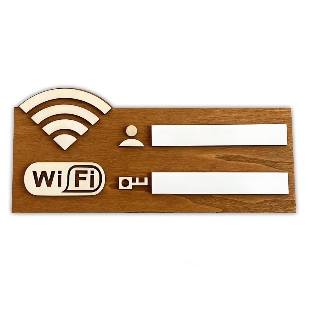 Деревянный знак с паролем WiFi Настенный Многоразовый WiFi наклейки на стену Многоцелевое использование Рукописный WiFi указатель Домашний декор