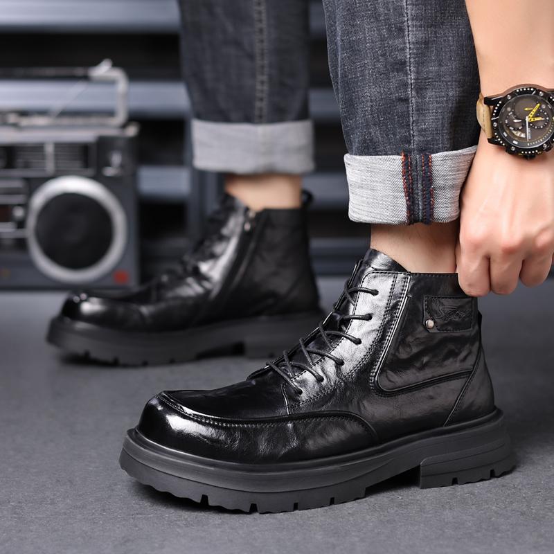 Mens Leather Shoes Luxury Crocodile Pattern Men Business Dress Shoes Casual Social Shoe Male Wedding Footwear