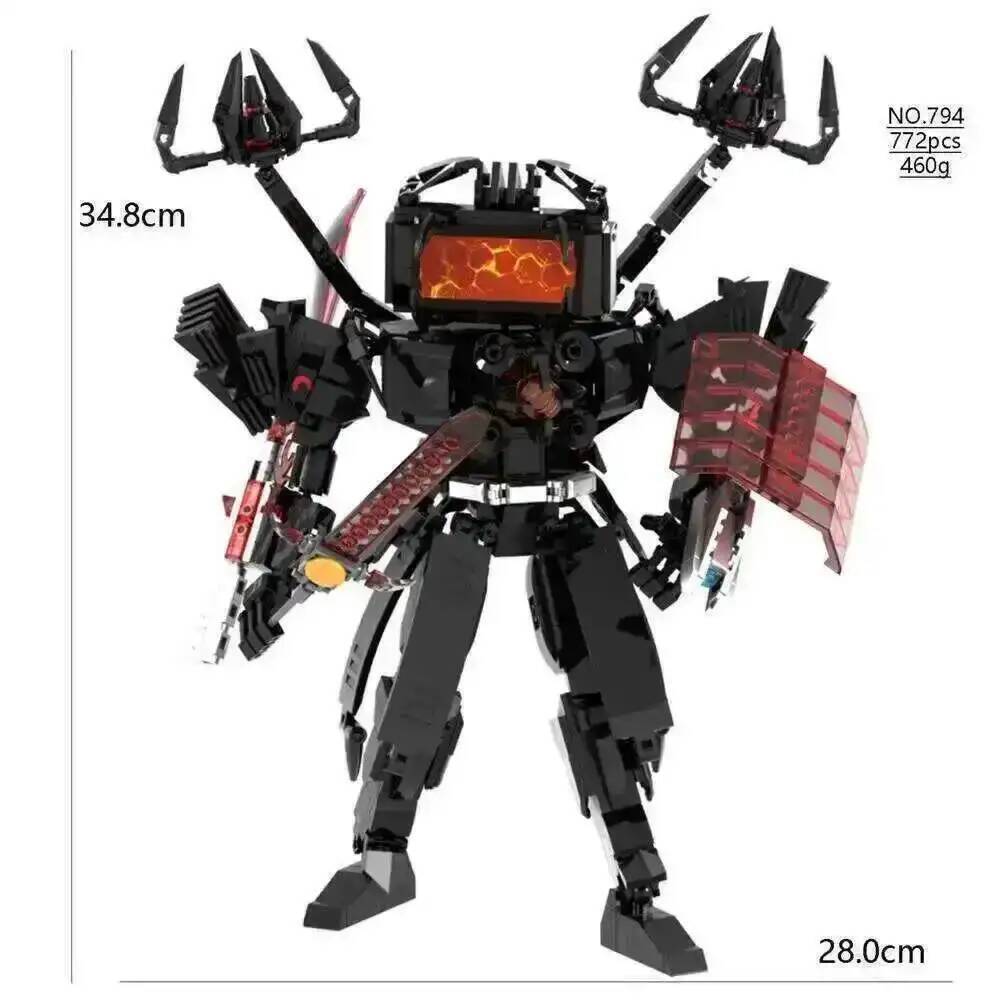 Скибиди Туалет Спикермен Человек-колонка Блоки Титаны Телевизионный Человек Часовой Человек Часовщик G-Man Скибиди Конструктор Камерамен Дриллмен