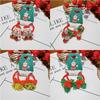 2Pcs/Set 2026 Christmas Hair Accessories Girls Festive Santa Claus Hair Ties Cute Red Hairpin Kid Holiday Party Hairpins