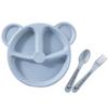3pcs/set Divided Plate Tableware Set Bear Shape Children's Lunch Box Cute Kids Meal Set  Toddlers