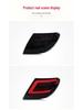Compatible LED Taillight Assembly with Flowing Turn Signals for 07-14 Mercedes-Benz C-Class W204
