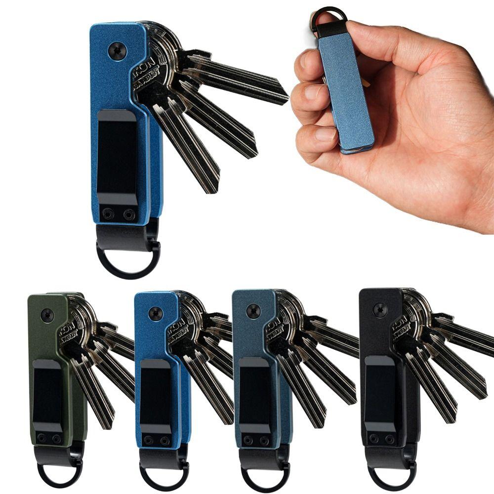 Metal Key Case Holder Holds 2-5 Keys Keys Fob Smart Keychain Outdoor