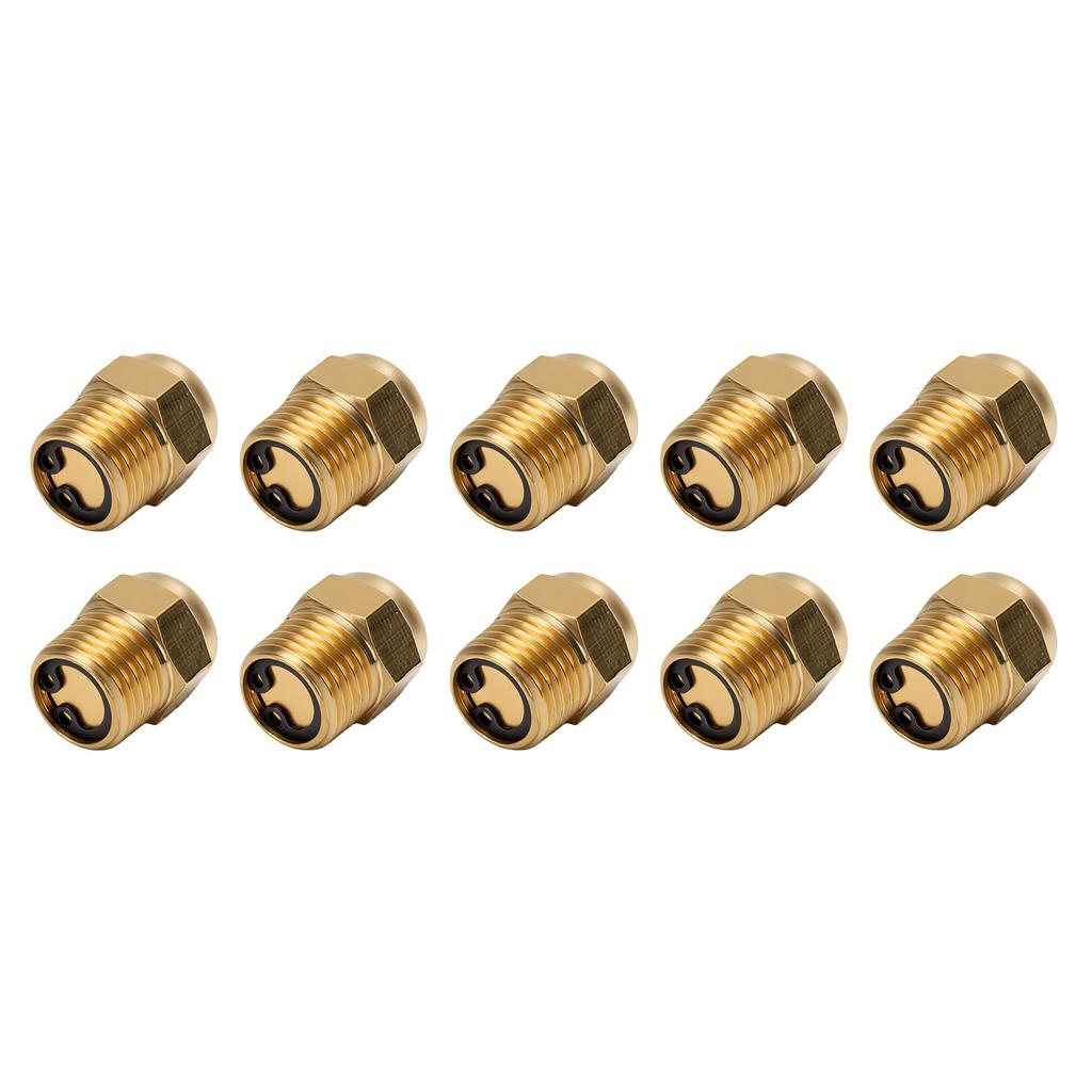 10PCS Air Compressor Cold Start Valves Reduce Startup Torsion Brass Unloading Valve 1 4 Inch NPT Male Thread 25PSI