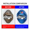 OKBY5 For Toyota 4PCS Car Door Lock Cover Stainless Steel Protection Accessories Camry Highlander C-HR Hilux Vios Rav4 Prius Yaris TRD