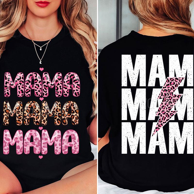 Mama Print Tshirts For Women Summer Casual Oversized Tee Shirts O Neck Shortsleeved T Shirts Fashion Mothers Gifts TShirt