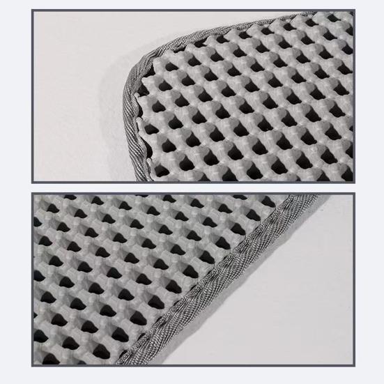 Коврик для кошачьего туалета из ЭВА, двухслойный, с большими отверстиями, противоскользящий, фильтрующий коврик для песка, эффективная очистка, дышащий дизайн, кошачьи аксессуары