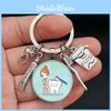 Dental Care Nurse Keychain With Medical Syringe And Stethoscope For Gift And Celebration