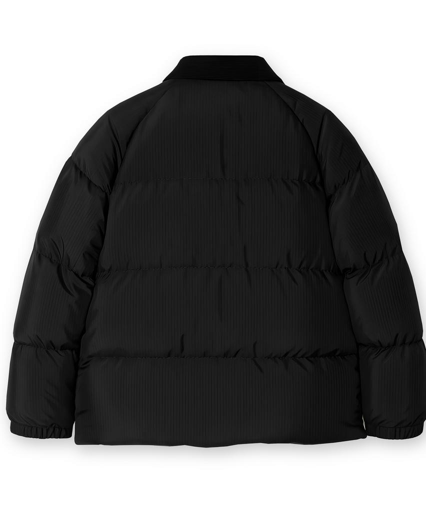 Edinburgh Club Corduroy Heavy Down Jumper [Black]