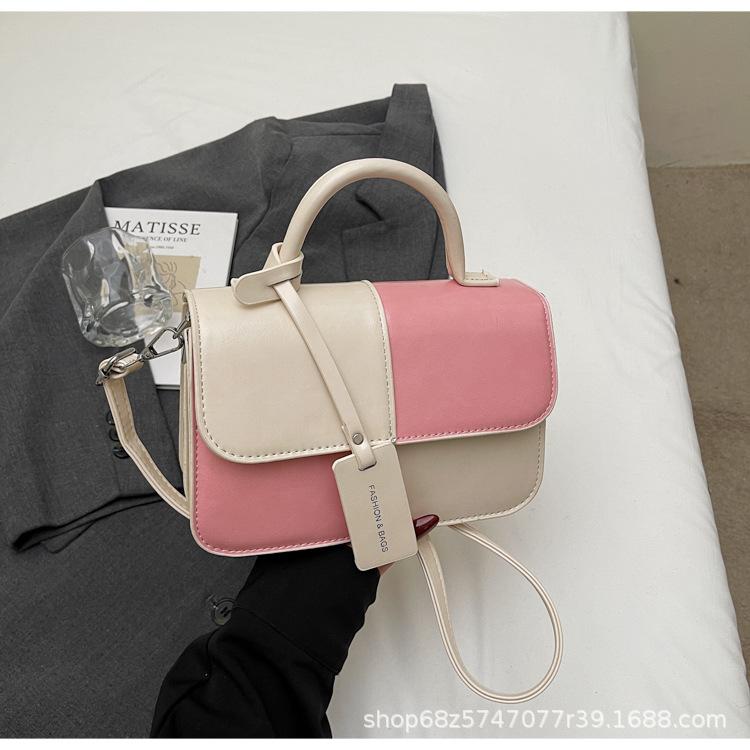 French Fashion Foreign Style Portable Small Bag Women's New Niche Texture Small Square Bag 2025 Simple Casual Messenger Bag