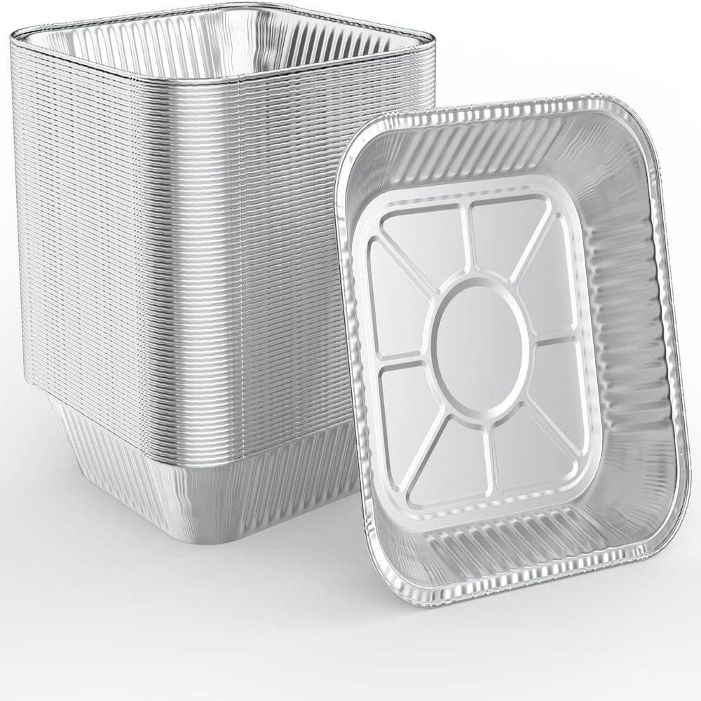 Square Air Fryer Aluminum Foil Pan Oil-proof Oven BBQ Tray Kitchen Supplies Aluminum Foil Tin Box