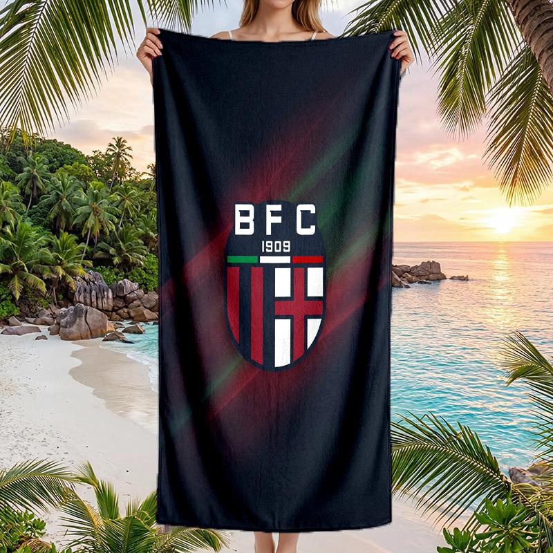 Bologna FC print Quick Dry Beach Towel Microfiber Absorbent Portable Travel Swimming Towel