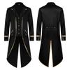 Men's Steampunk Victorian Jacket Gothic Tailcoat Costume Vintage Tuxedo Coats
