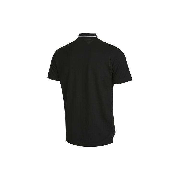 adidas Мужские рубашки-поло Черный воротник-поло Умеренный прямой крой GK9027
