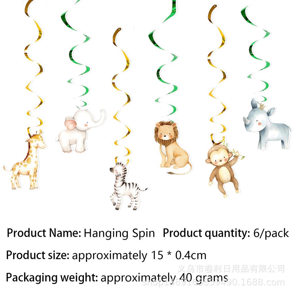 Forest Animal Themed Party Supplies Birthday Decorations Arrangement Props Paper Plates Paper Cups Paper Tissue Banners Tablecloths