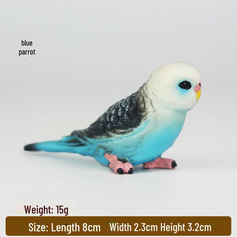 Модель попугая дикого животного - пластиковая игрушка для детей, наука и образование, украшение для микроландшафта