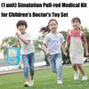 Kids Pretend Play Doctor Kits Travel Case Medicals Tool Interactive Learning Toy For Preschoolers And Toddler Roleplay
