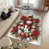 1pc Snowman Family Area Rug, Slip-Resistant, Easy-Clean, Stain-Resistant, Perfect for Cozy Living Rooms, Bedrooms, Kitchens, Offices, and Ho