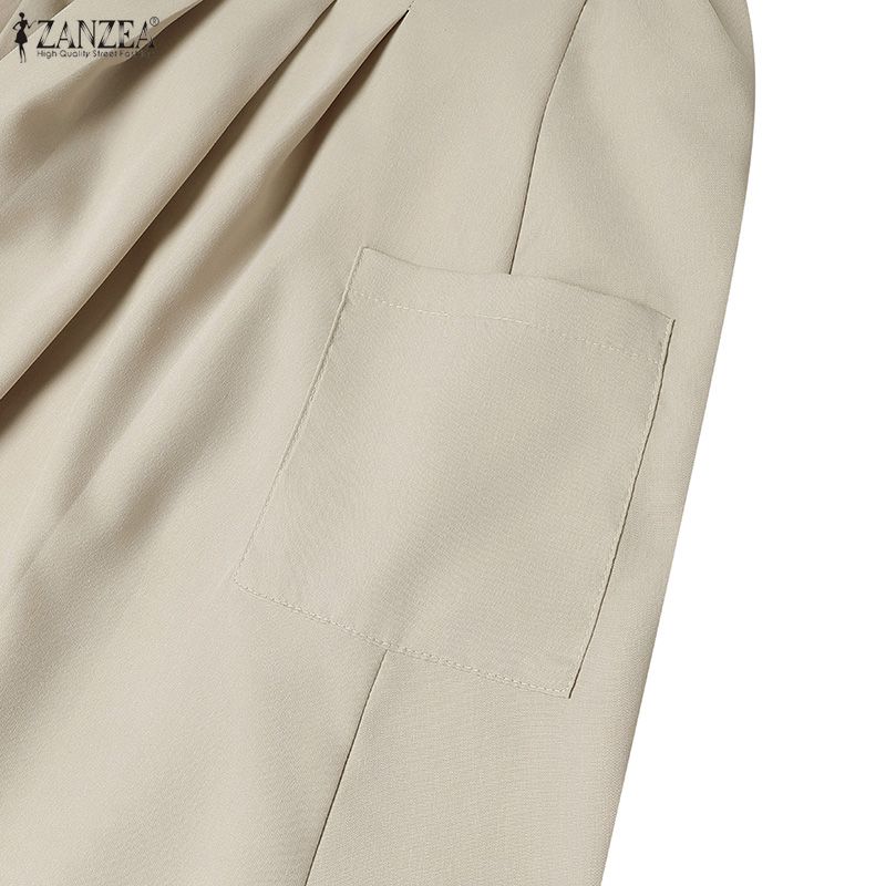 ZANZEA Женские повседневные свободные летние юбки с эластичной резинкой на талии