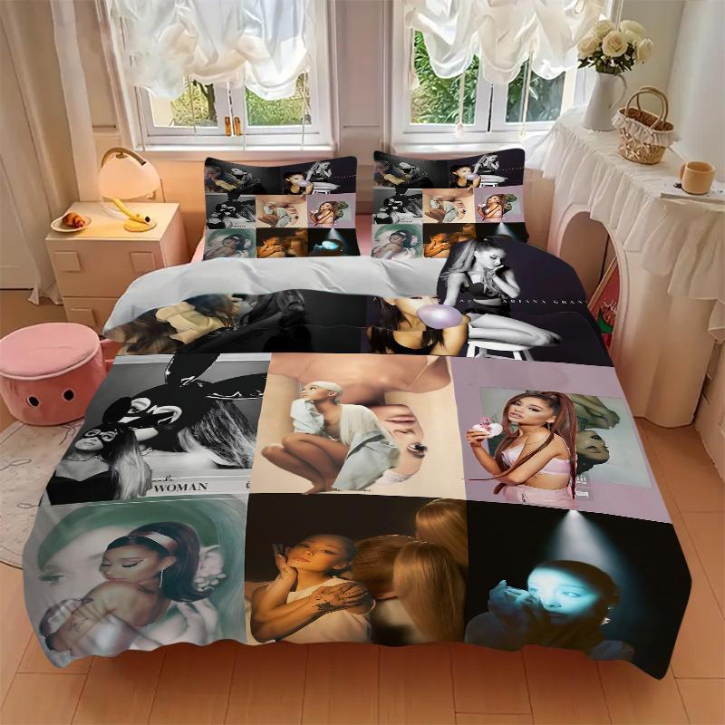 3Pcs Ariana Grande'S Artistry Bedding Sets For All Sizes New 3D Printed Bed Cover Comforter Duvet Cover Pillowcase Bedroom Decoration