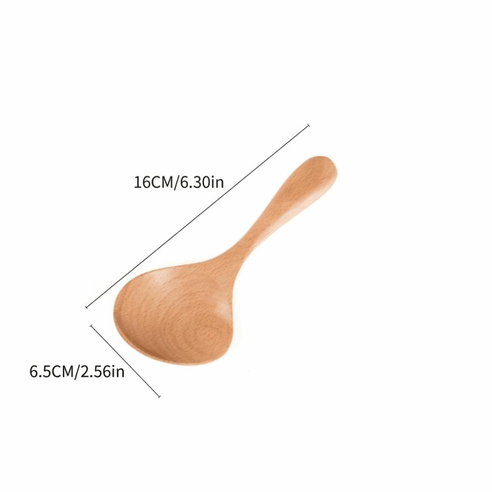 Duck Mouth Shape Duck Bill Spoon Pointed Tip Wooden Spoon Durable Slanted Mouth Spoon Home Kitchen