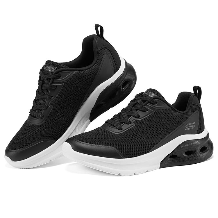 Skechers Bobs Sport Удобные Легкие Низкие Беговые Кроссовки Женская кроссовка Черный 117660-BLK