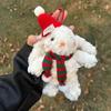 Cartoon Cartoon Plush Keychain Soft Plush Doll Key Ring Cute Christmas Rabbit Pendant  Friends