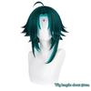 WTB Synthetic Wig Game Dharma Hag -Xiao Genshin Impact Cosplay Cartoon Wig Fluffy High-Gloss Anti-warping Short Hair Wig