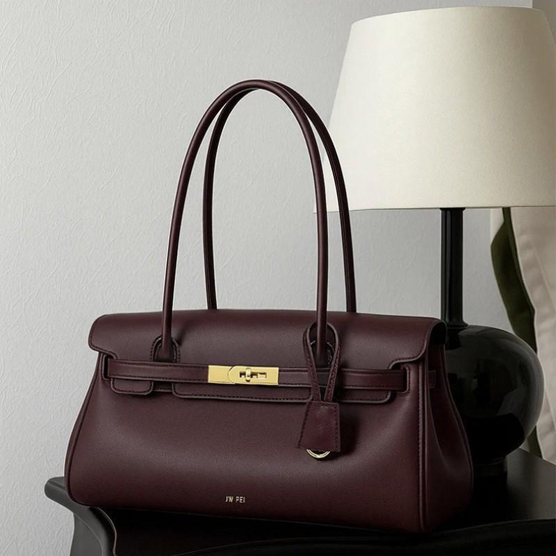 Genuine Leather Mini Top Handle Bag Women Crossbody Shoulder With Lock Square Shape Style 2025 Fall Collection