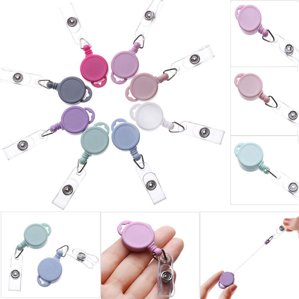 1 шт. прочный модный держатель для удостоверения личности, имени, карты, канцелярские принадлежности, выдвижной держатель для бейджа, брелок, шнурки