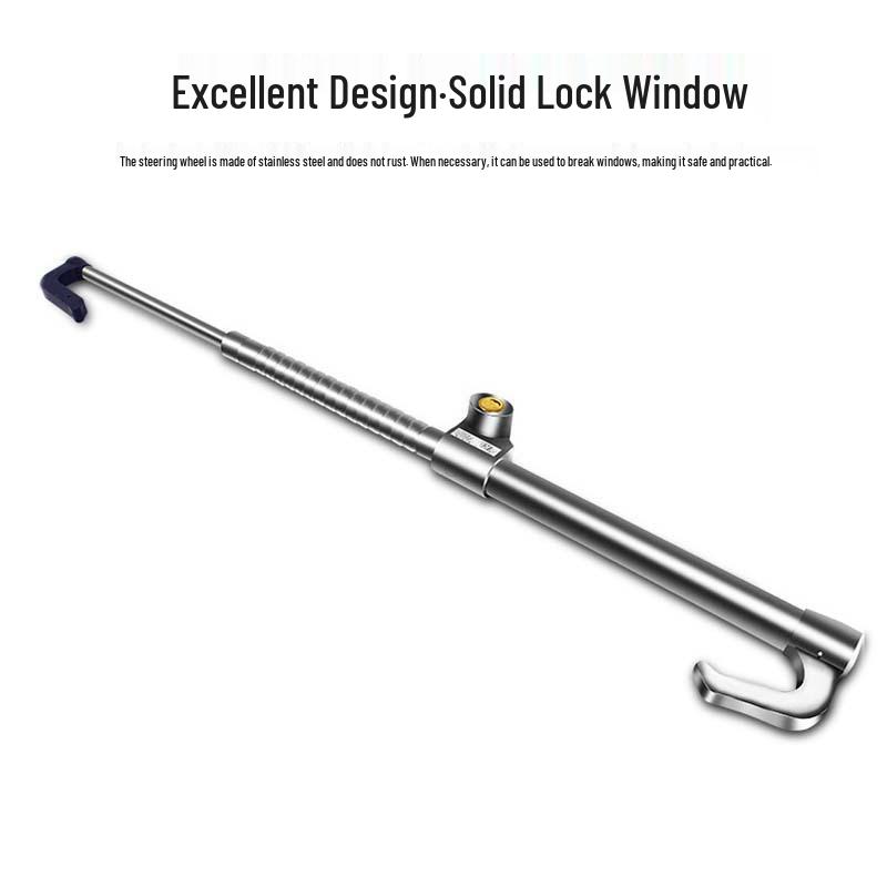 Блокировка руля и дросселя/сцепления: Трехсекционный двойной крюк-замок для грузовиков и автобусов.