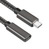 Удлинительный кабель USB C Кабель Type C Папа к Маме Кабель для зарядки PD60W Кабель для передачи данных USB3.2 Gen2 5 Гбит/с для ноутбука, планшета