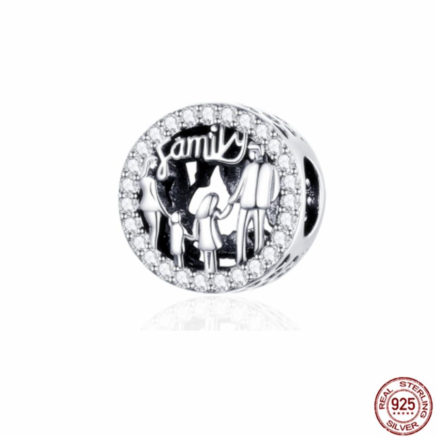 Подходят оригинальные браслеты, подвески, ювелирные изделия, новые S925 стерлингового серебра, сверкающие бусины камеры, семейное дерево, воздушный шар, щенок, кошка, кулон