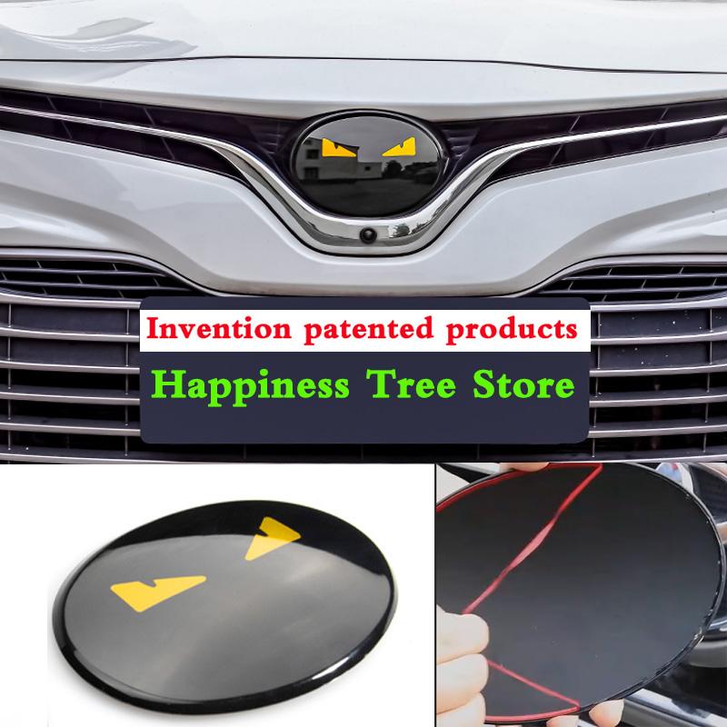 Для T/oyota Alphard Vellfire Cruiser Supra Prado, меняющий цвет логотип, автомобильный значок Camry Sienna Tundra, наклейка, модифицированные аксессуары