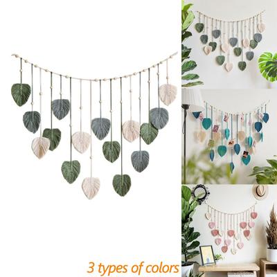 Настенный тканый гобелен в стиле бохо, настенный лист, настенный художественный декор, домашний декор